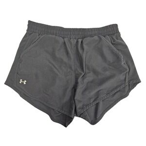 Under Armour HeatGear Womens Black Athletic Running Shorts Loose Fit‎ MD M